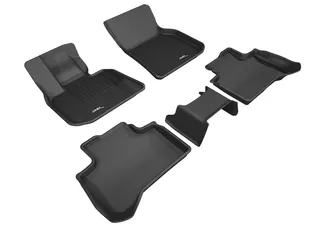 3D MAXpider Kagu 1st & 2nd Row Floormats For 18-20 BMW X3 (G01) / X4 (G02) - Black